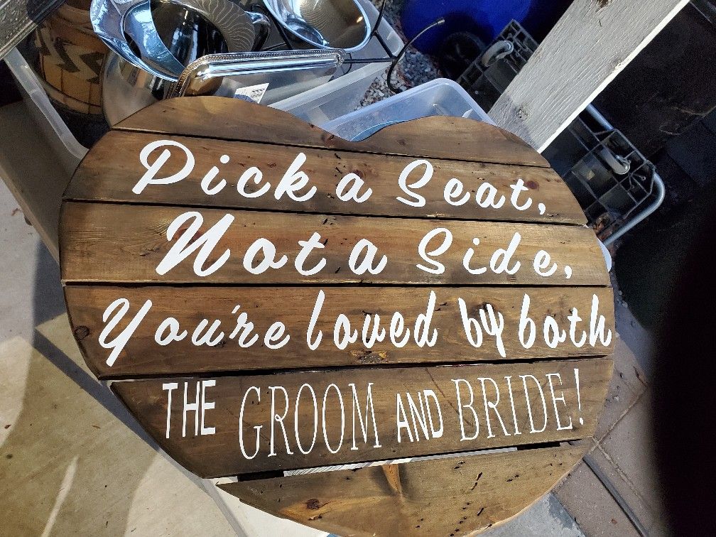 Wedding Seating Sign