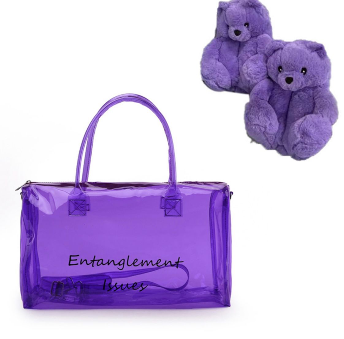 Cute Trendy Overnight Summer Bags With Matching Slippers !! Delivery Available !!