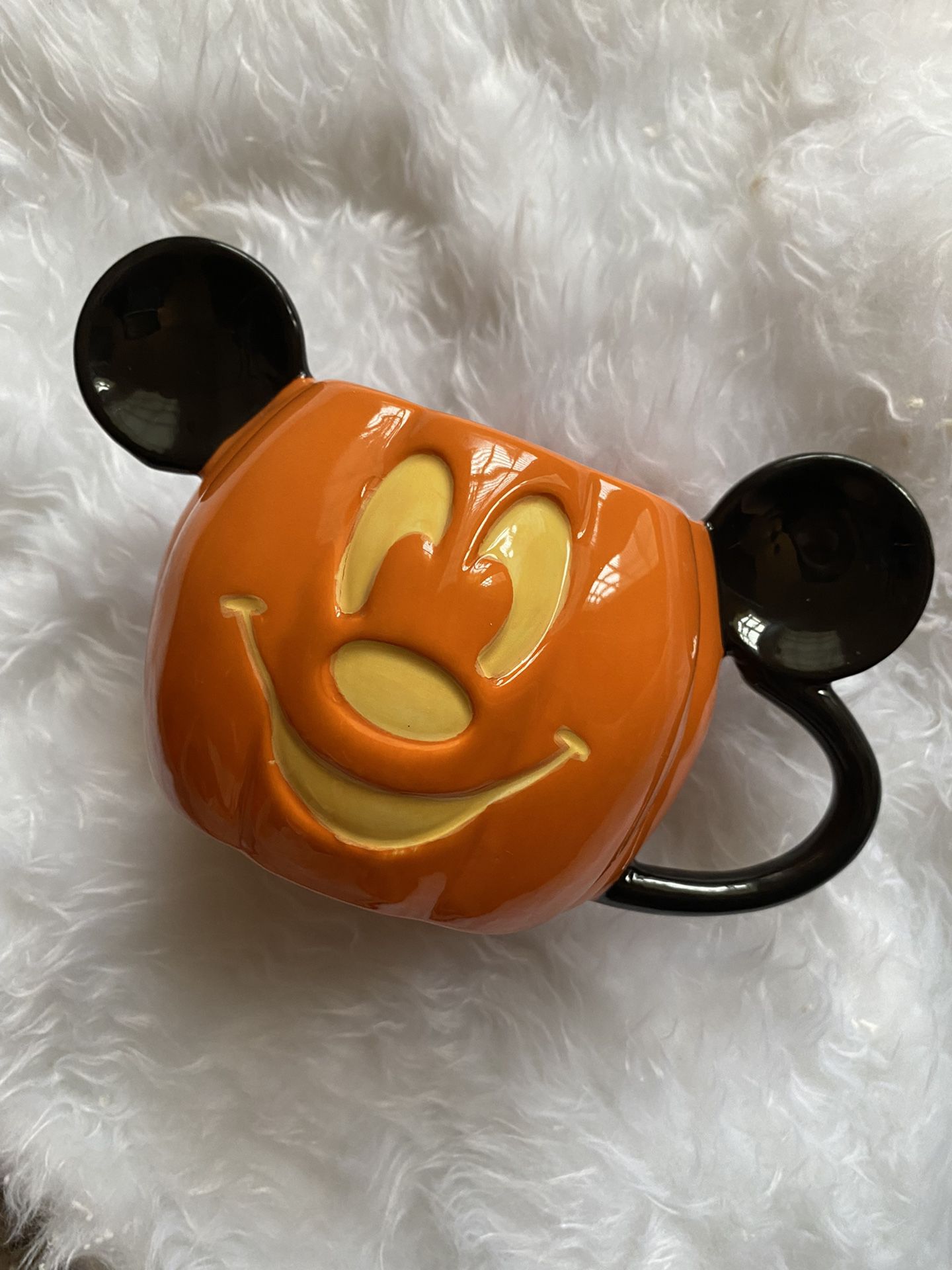 DISNEY Mickey Mouse Pumpkin Mug New