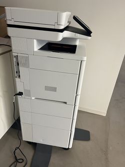 Color Laser Jet Enterprise Mfp M577dn with extra drawers and stand Thumbnail