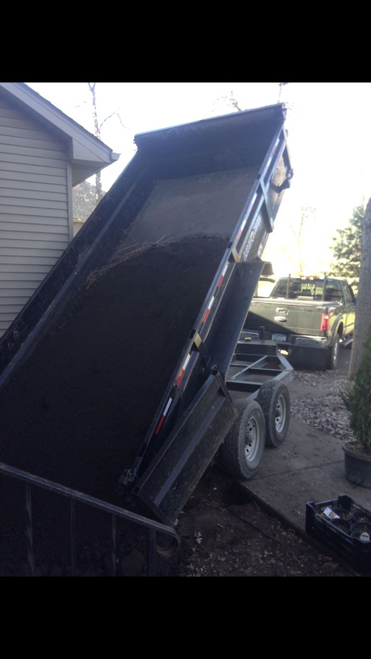 2014 16’ low Pro dump trailer