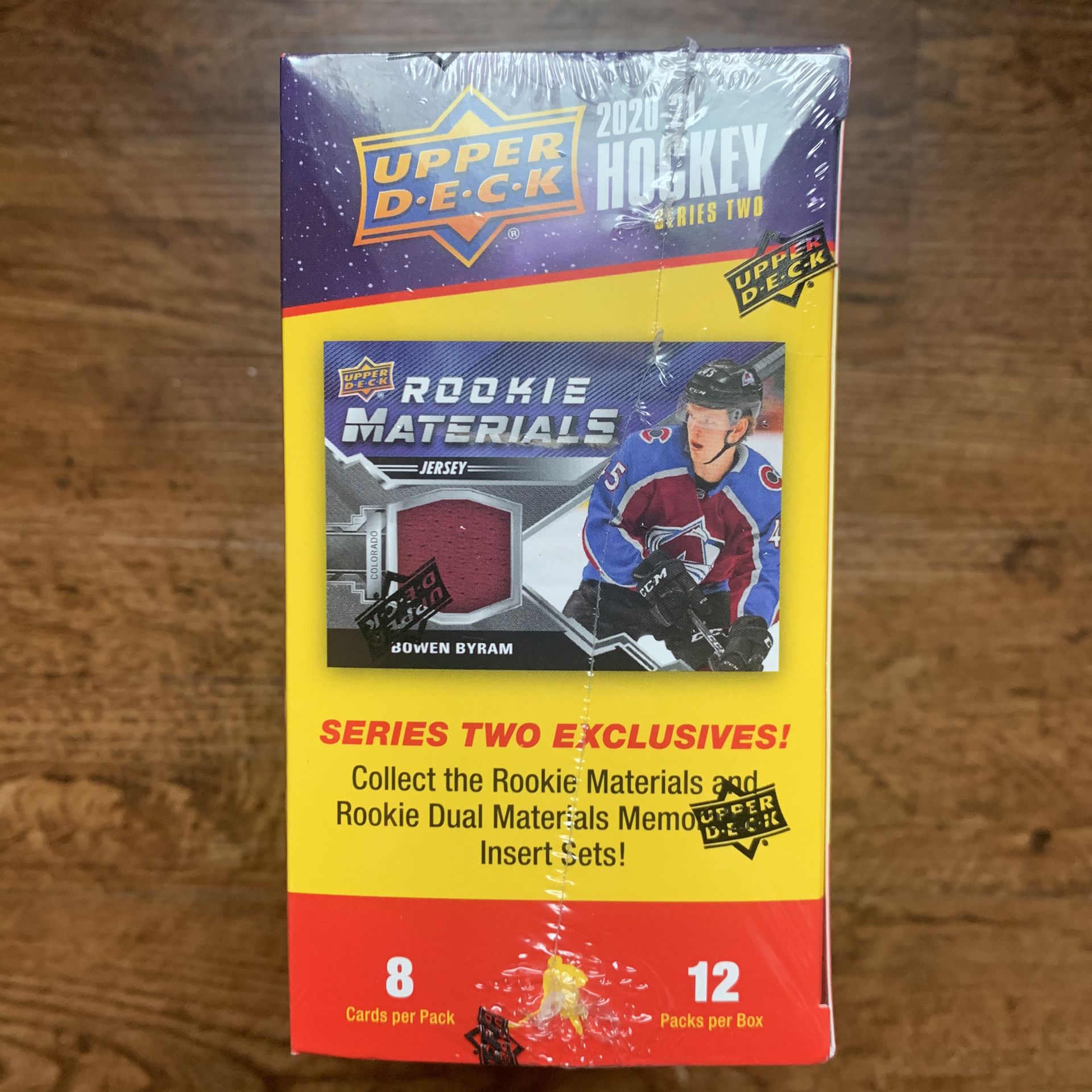2020-2021 Upper Deck Hockey Series 2 MEGA BOX  Series 2 MEGA BOX YOUNG GUNS  This hockey mega box has 12 packs with 8 cards per regular pack and 1 exc
