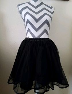 Adult Black Tulle Skirt Thumbnail