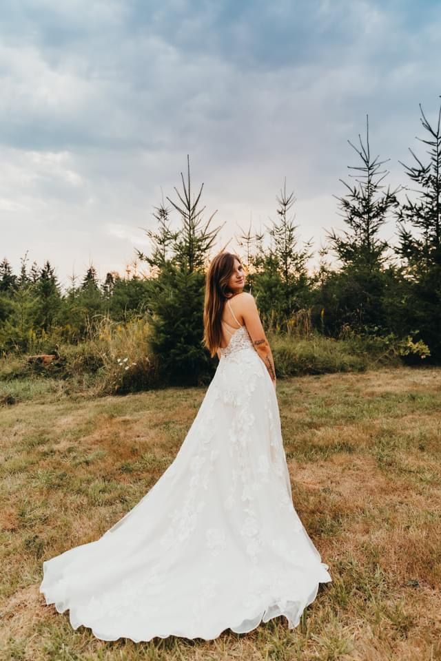 Beautiful Champagne Wedding Dress