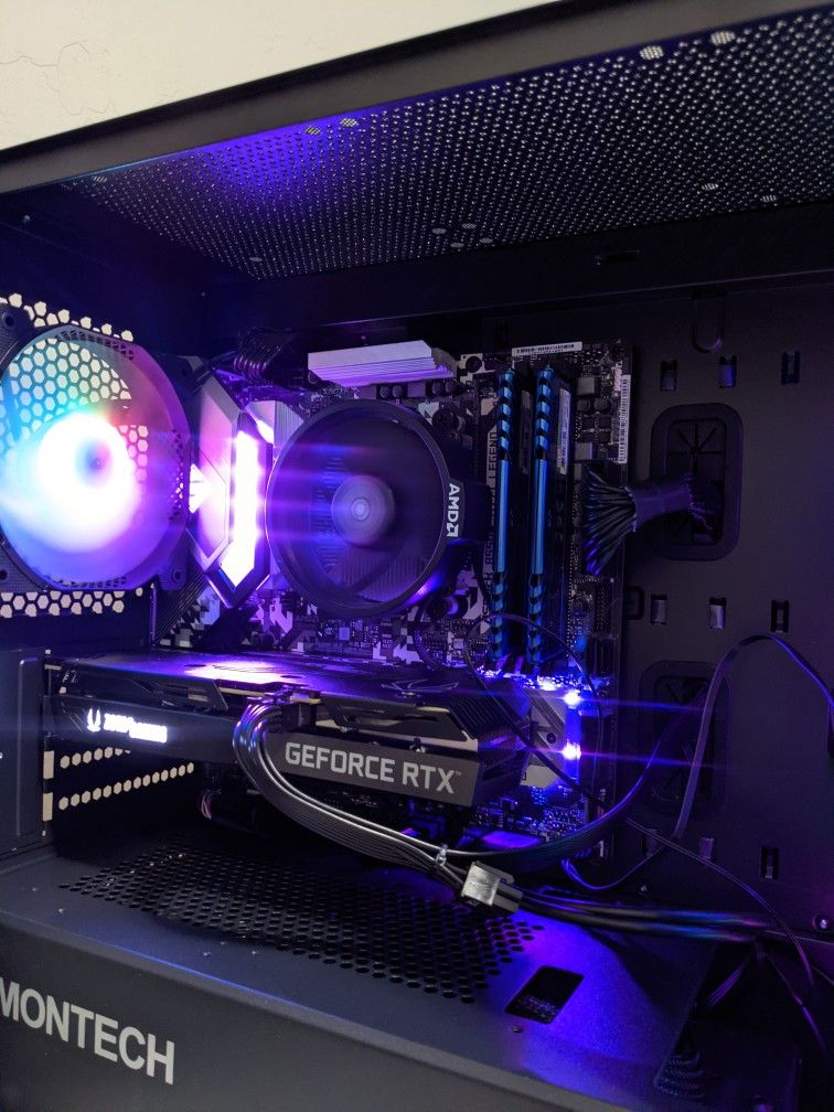 Gaming pc Nvidia RTX 3060 ti Ryzen 5 3600 16GB RAM WD Black sn750