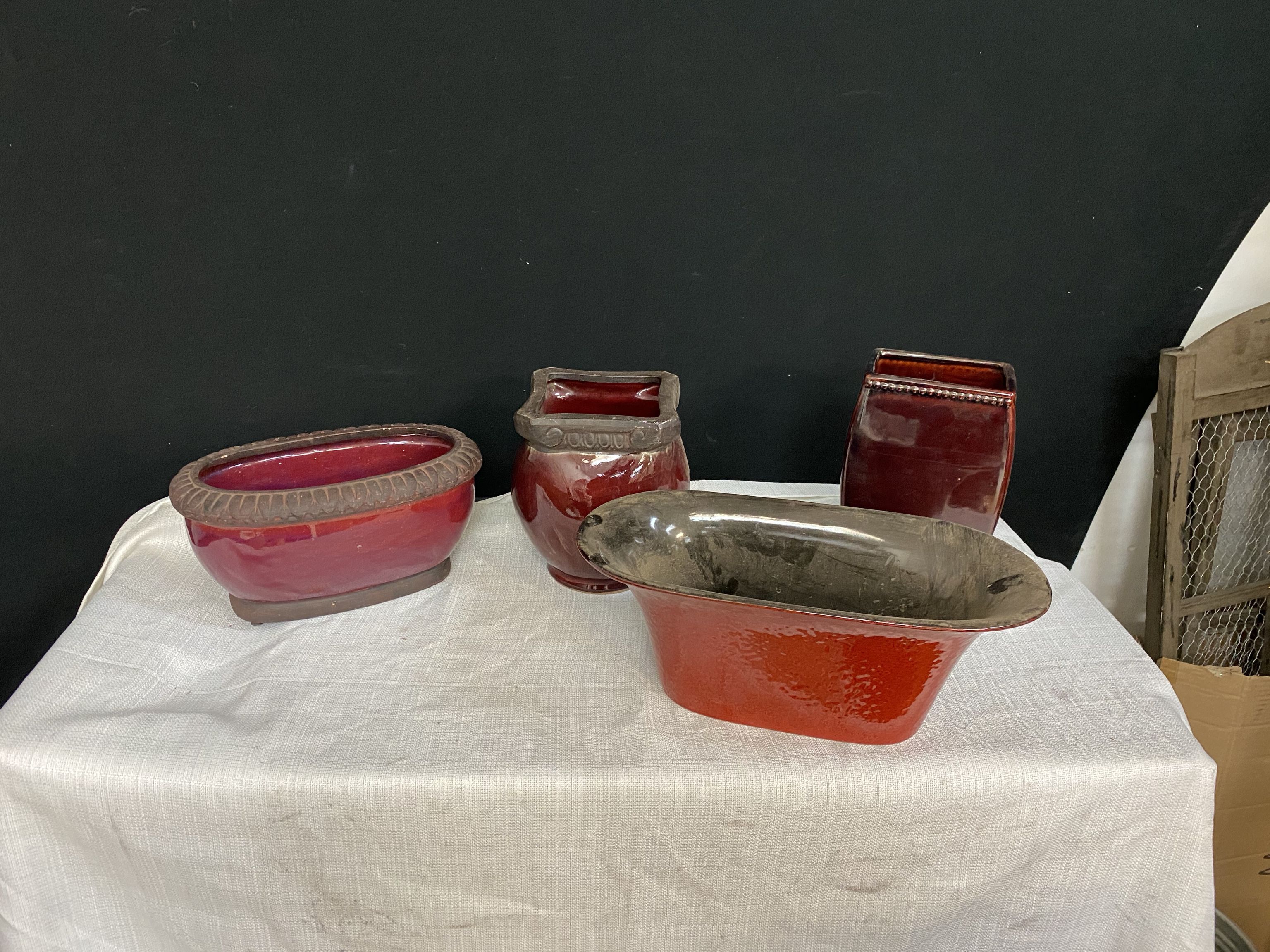 Red Ceramic Pots