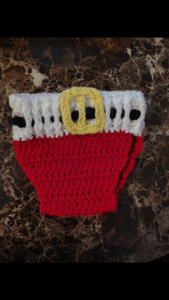 Crochet Newborn Santa Set