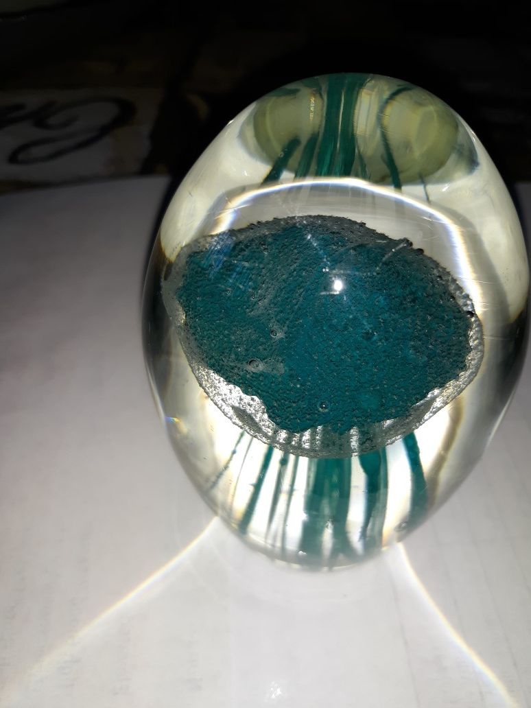 Jellyfish paperweight beautiful item.