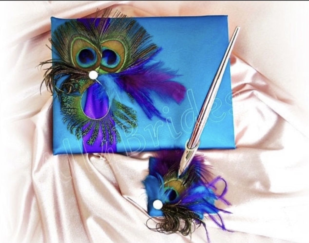 Peacock Wedding Guest Book