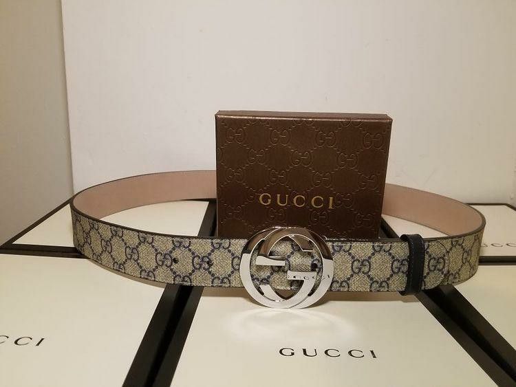 Gucci Supreme Beige Authentic Belt
