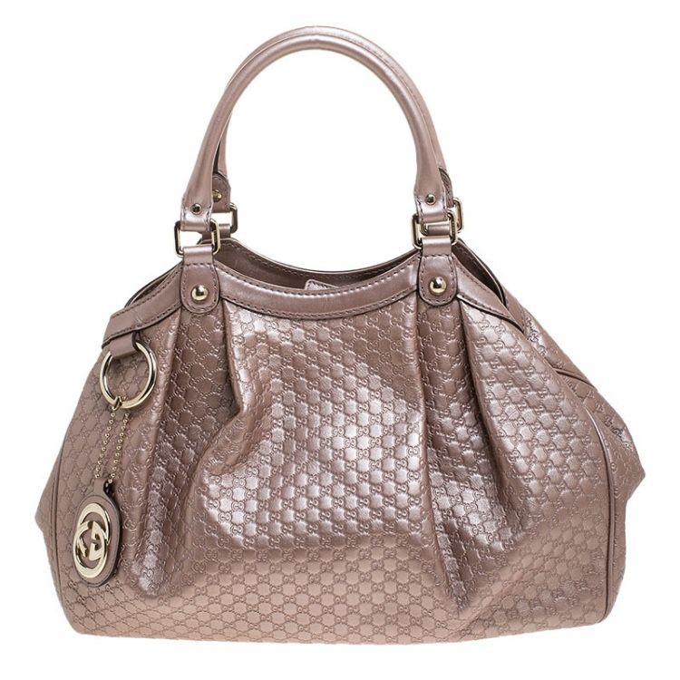 Authentic Gucci Sukey Rose Gold Tote Bag Like New