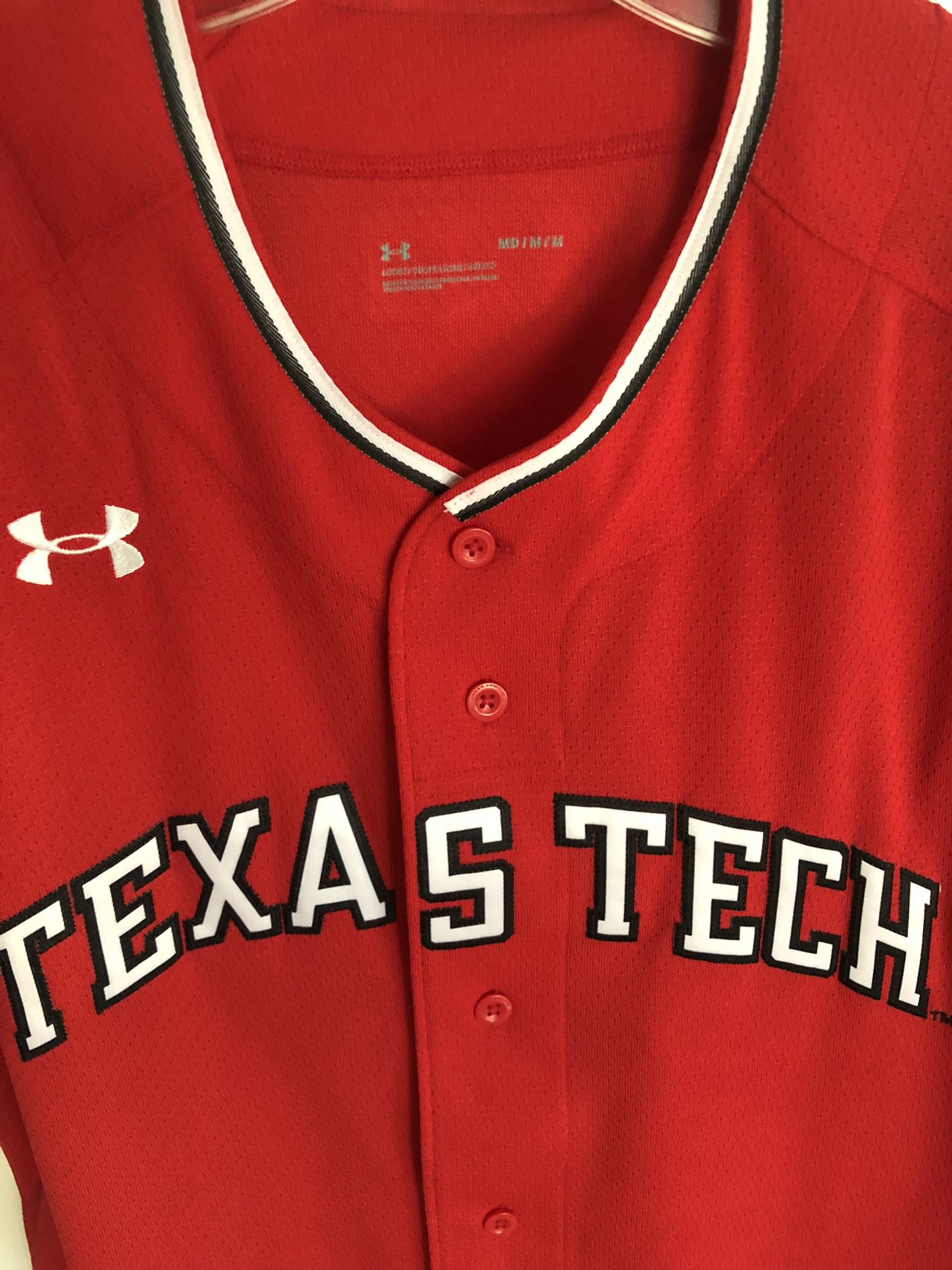 Texas Tech Red Raiders UA Men’s NCAA Baseball Jersey M 