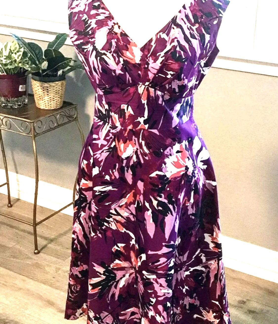 Purple Floral Easter Dress