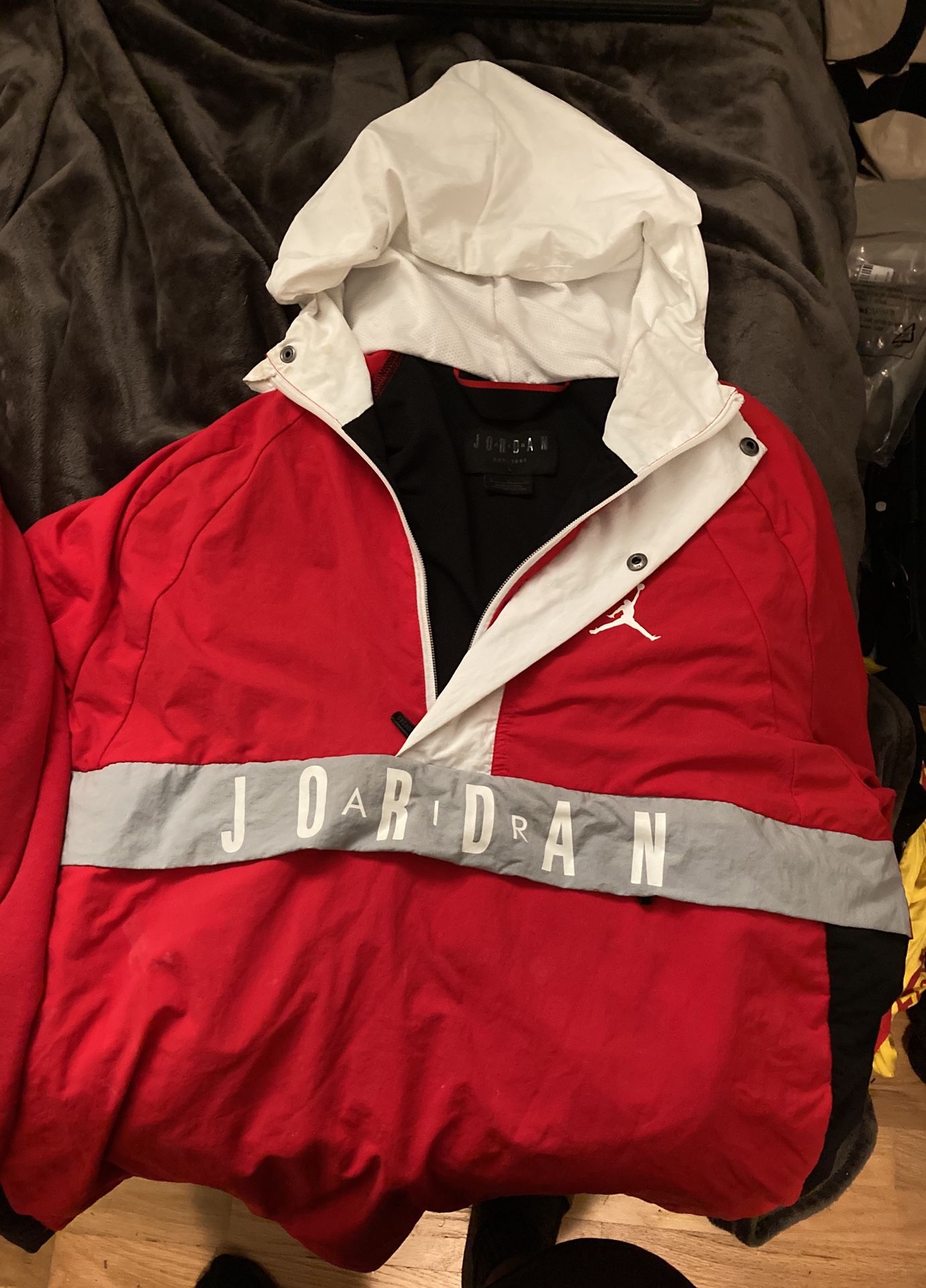 Supreme hoodie and jacket plus Jordan windbreaker