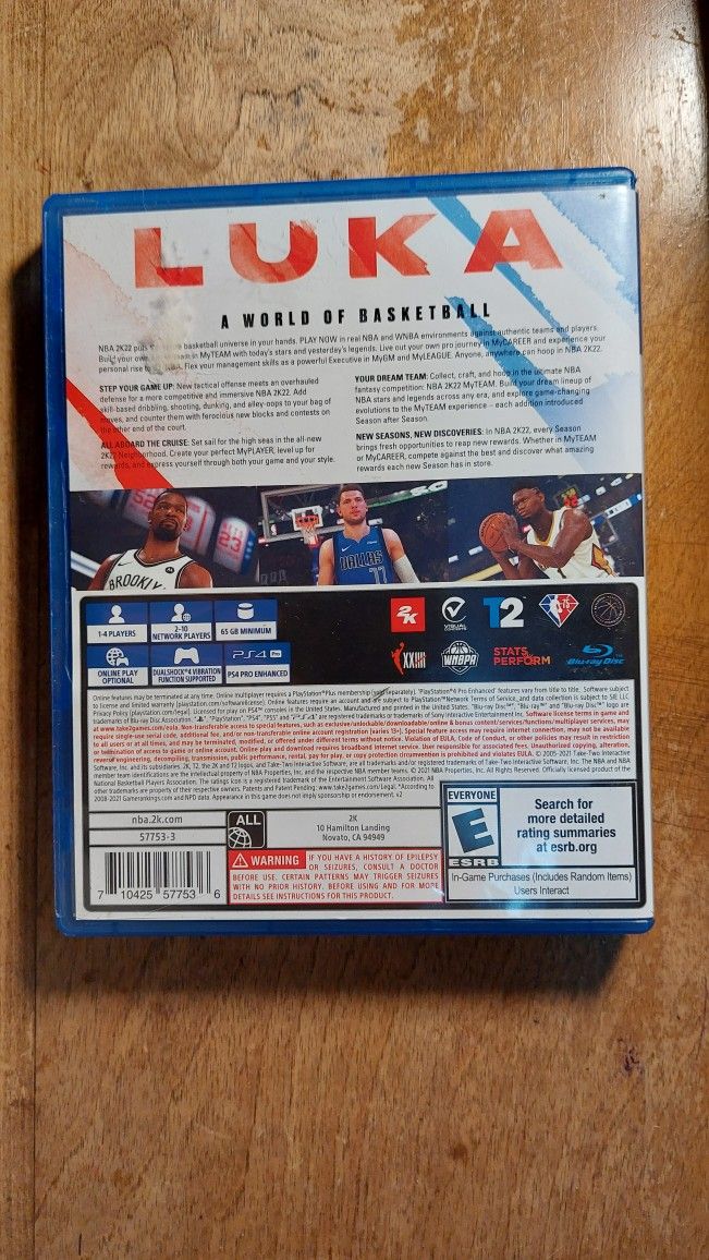 NBA 2k22 Luka Dallas Mavericks Basketball Game 🏀