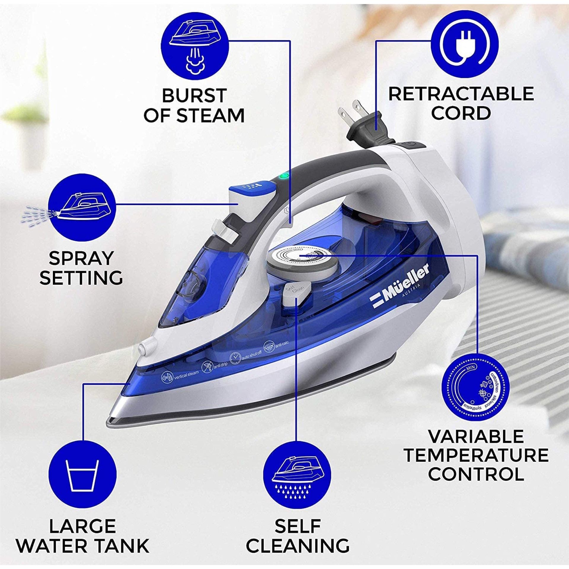 Mueller Professional Grade Steam Iron