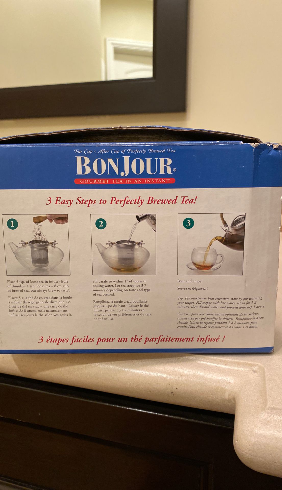 Bonjour Glass tea kettle