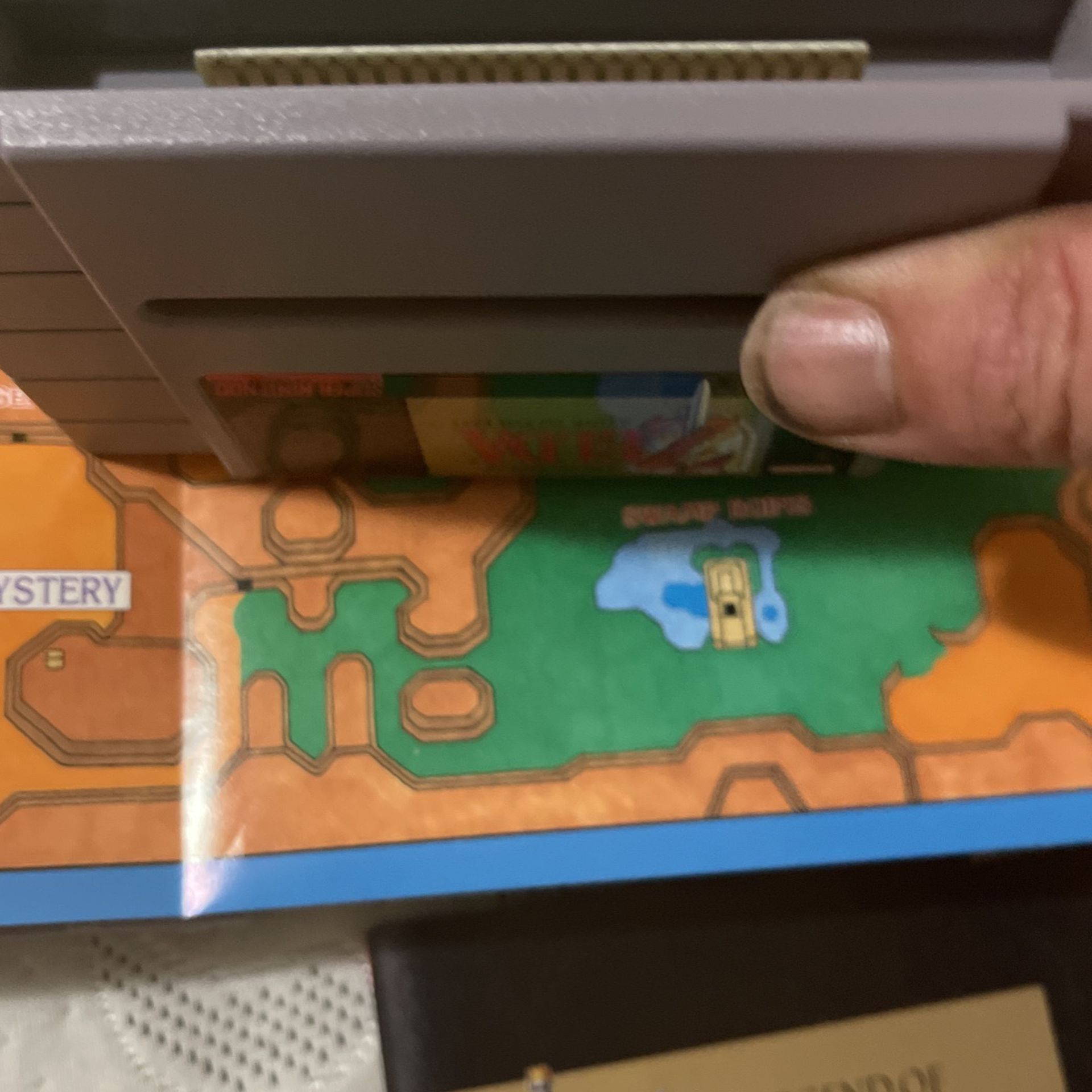 Zelda a Link to the past booklet map, barely ever use, clean as a whistle tested and works perfect