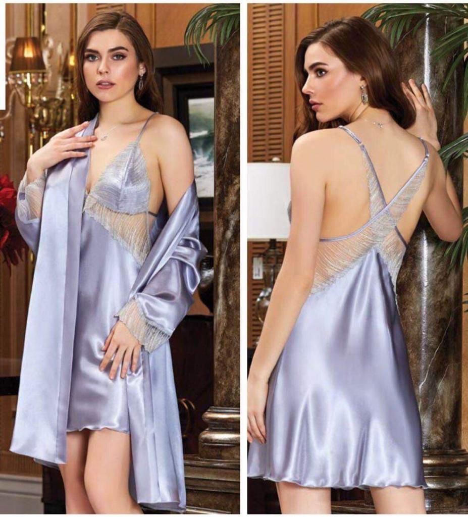 Lavender Satin Nightgown (Junior Size)
