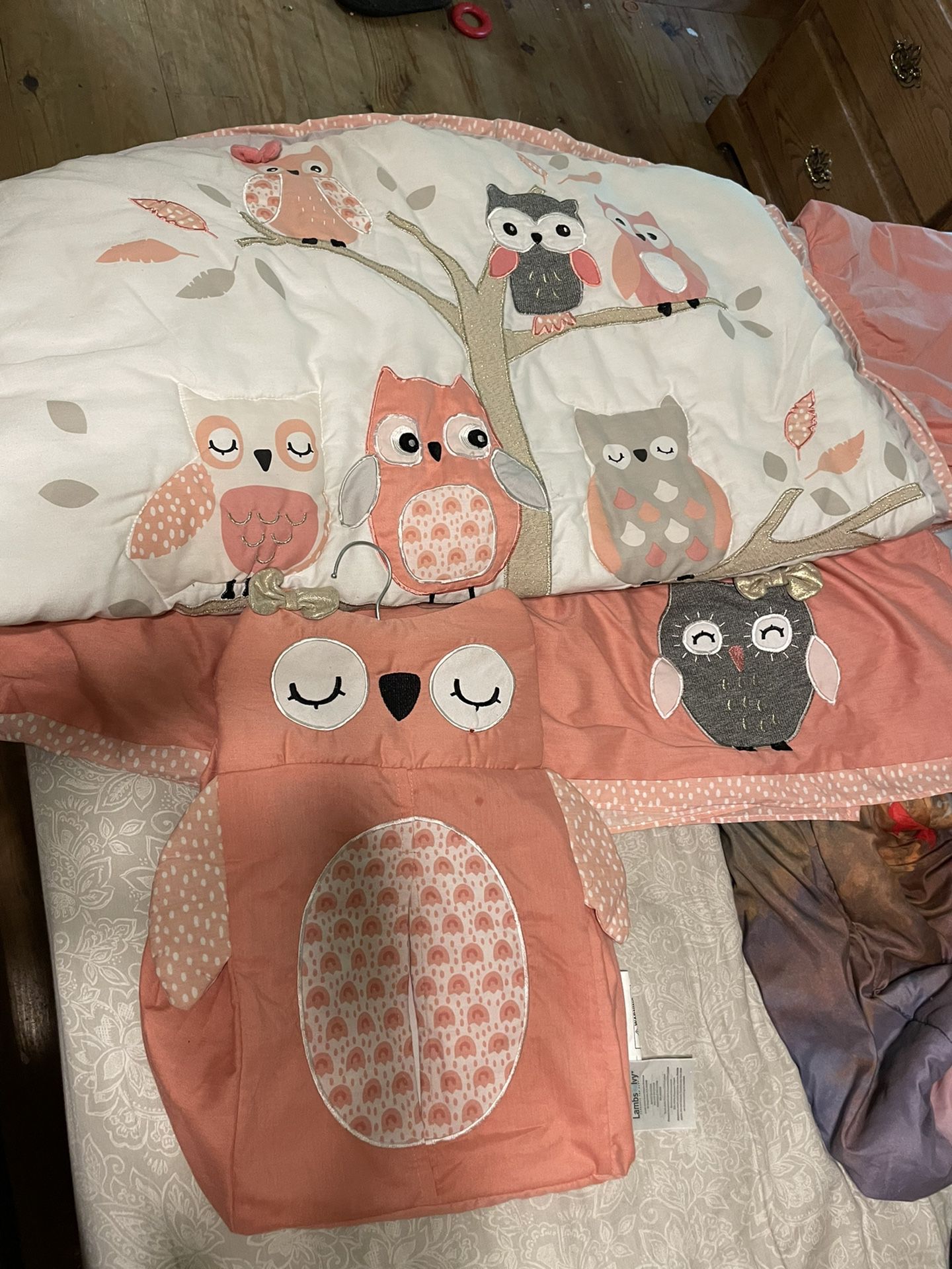 Owl crib Bedding 