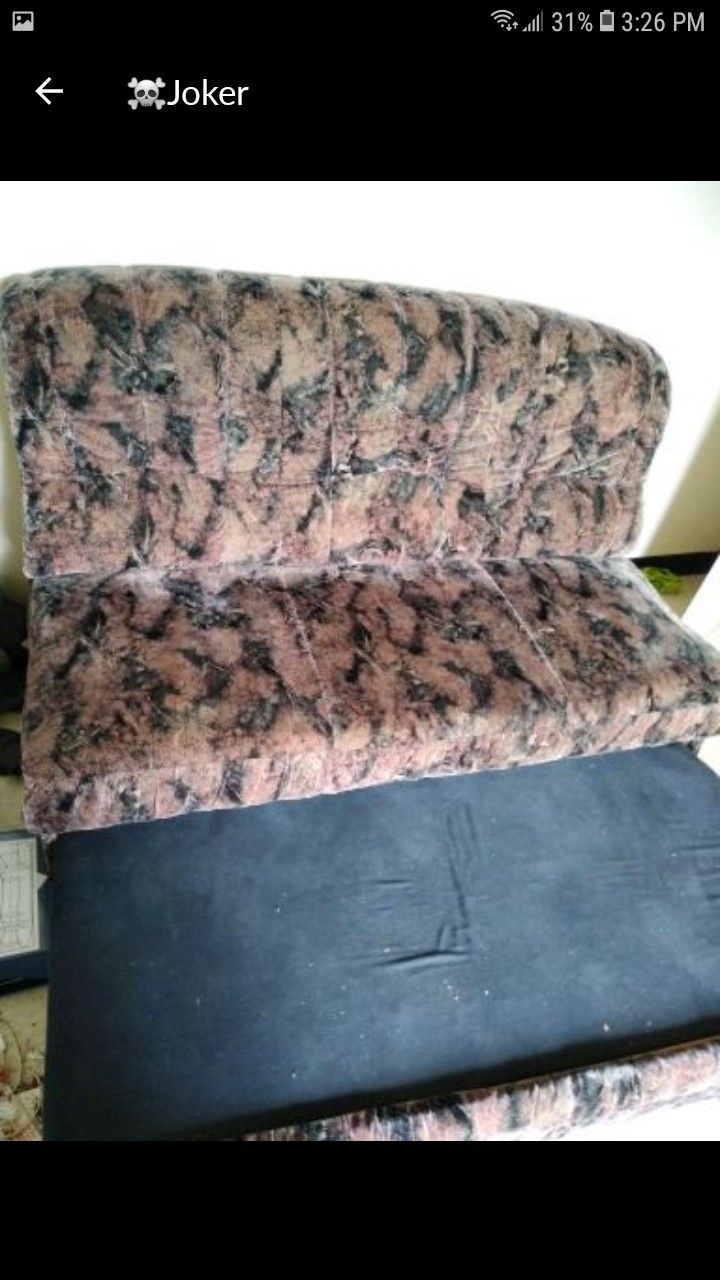 Love seat and couch with pull out bed