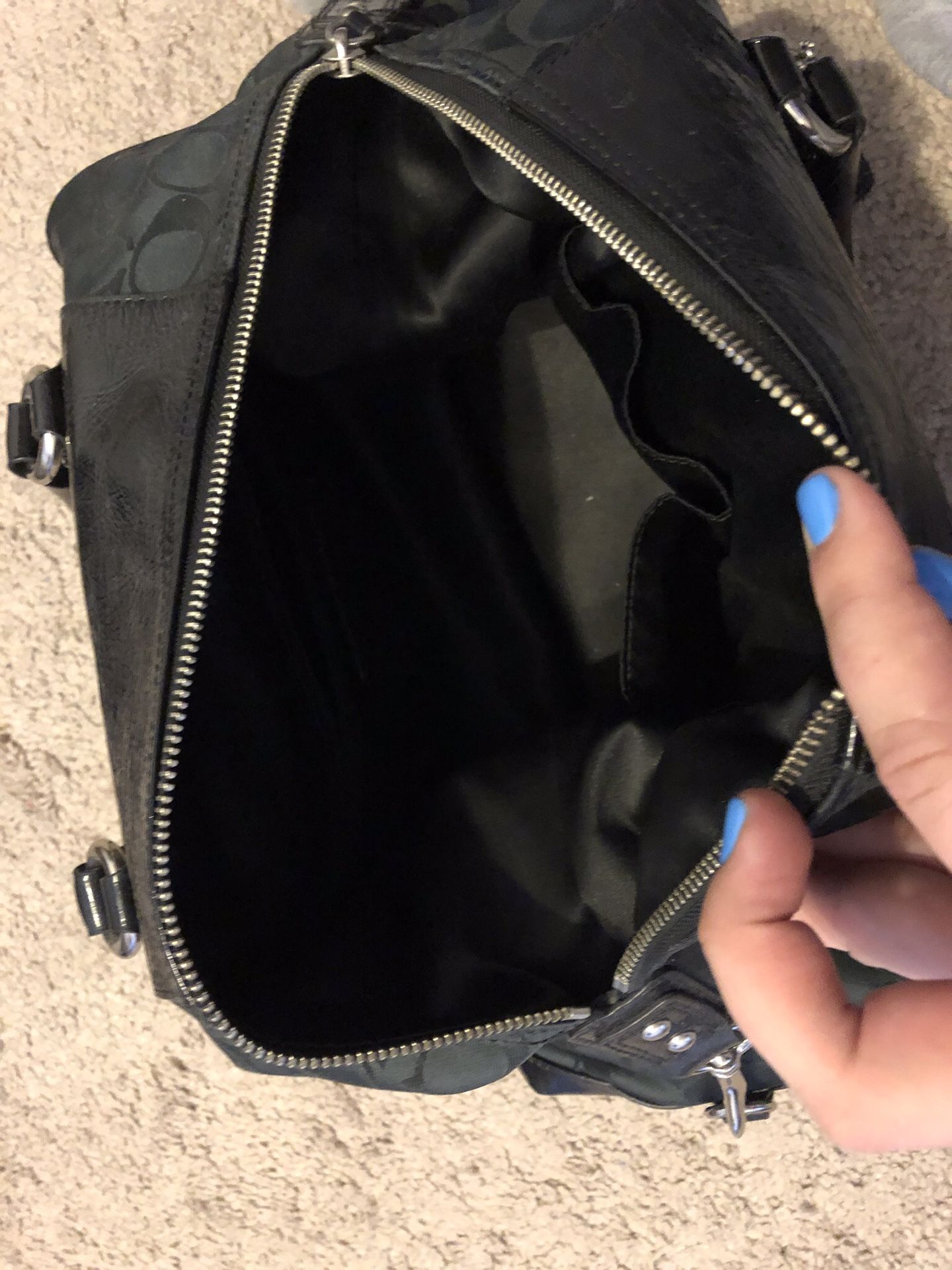 Black coach purse