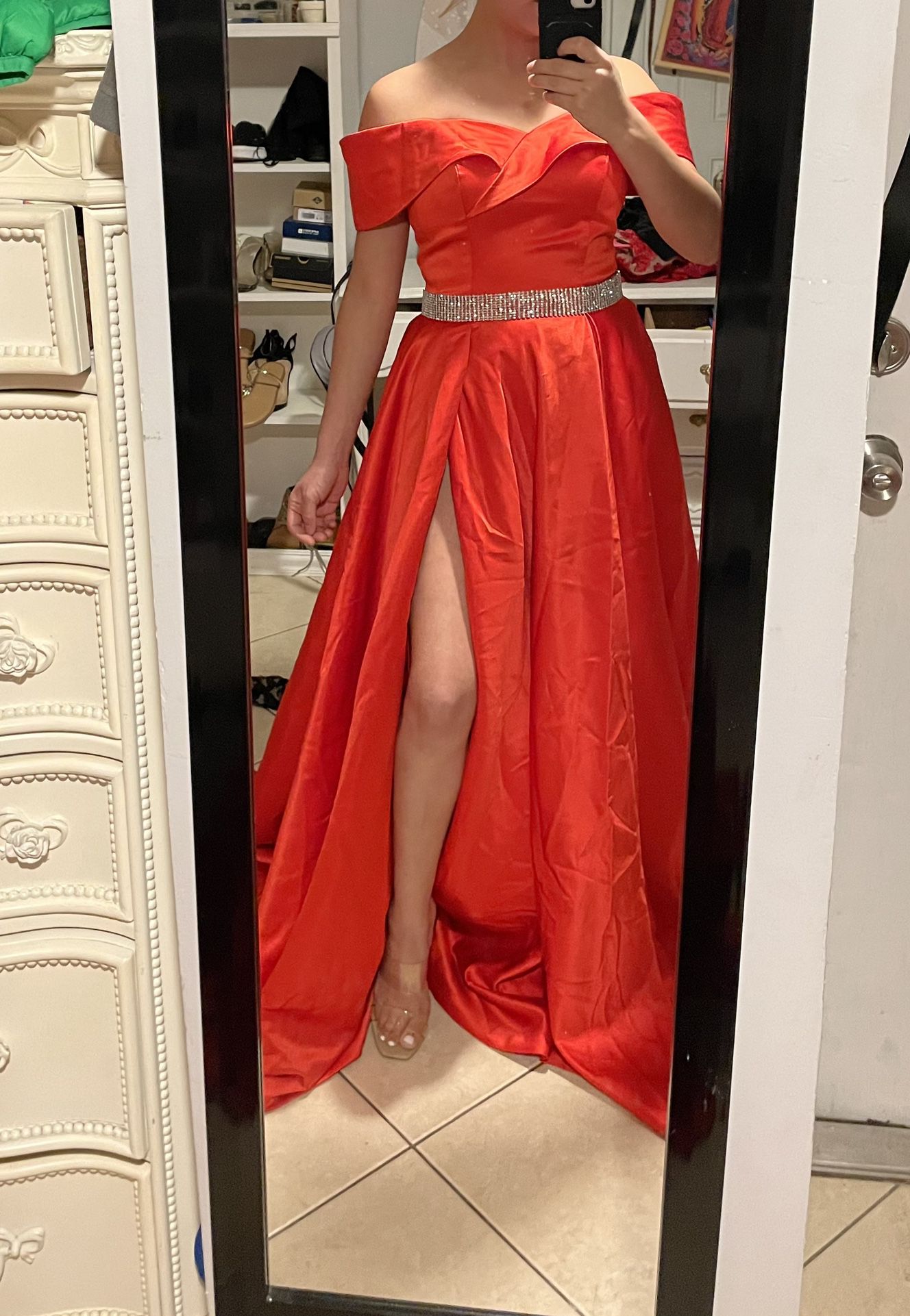 prom dress, formal dinner Red