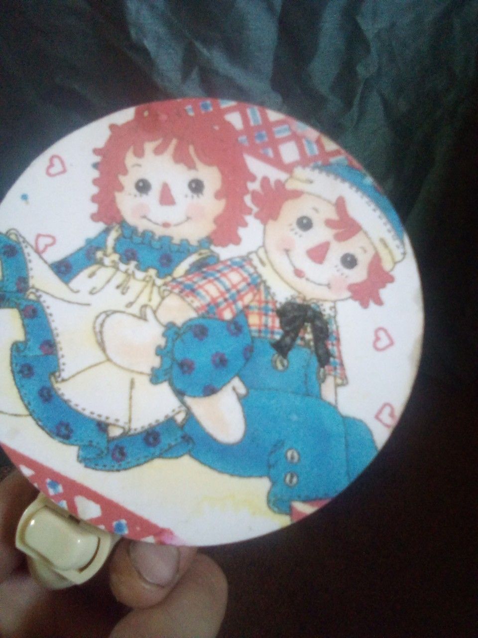 Vintage Raggedy Ann and Andy nite lite