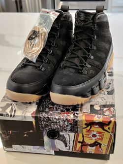Air Jordan 9 Boot NRG. Black And Gum Men's 10 Thumbnail