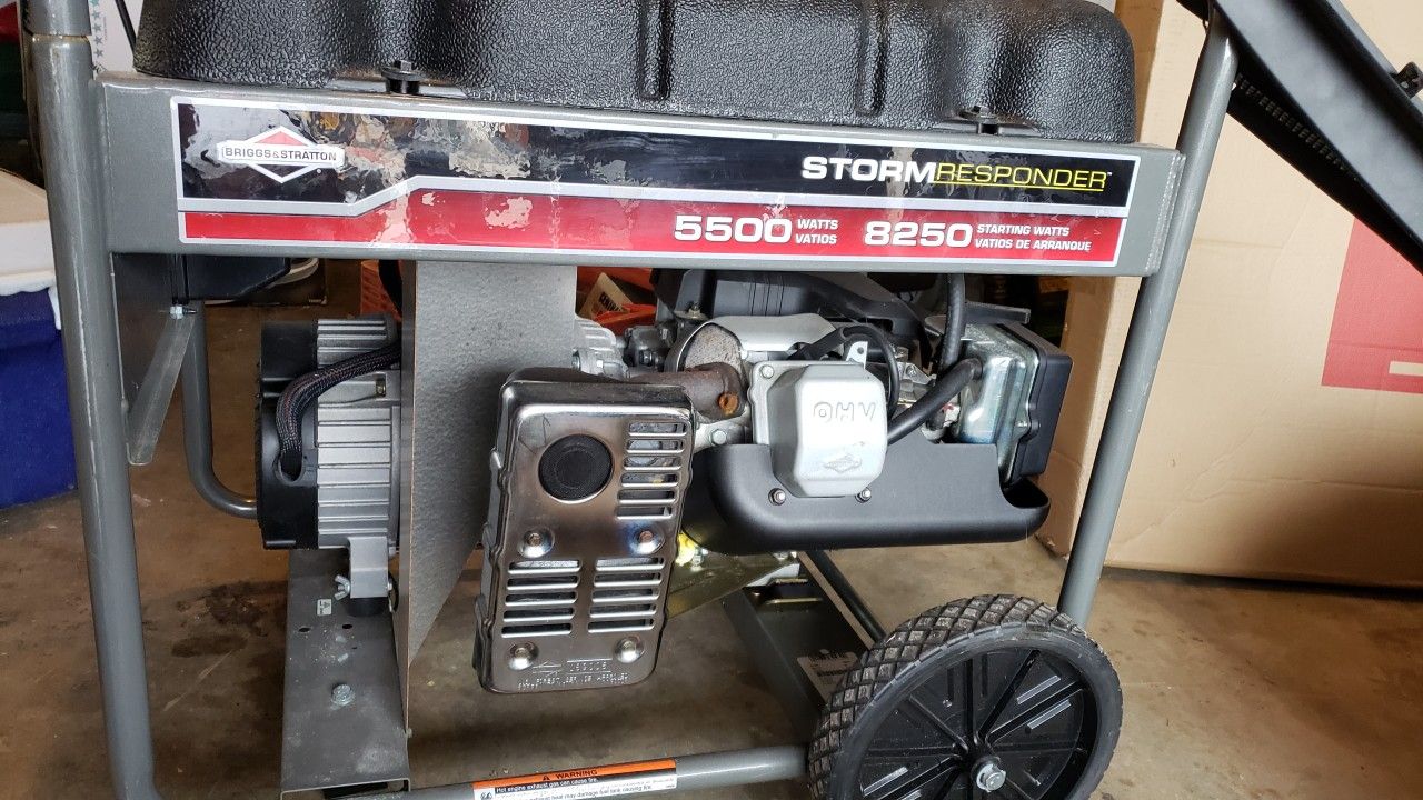 Briggs and Stratton 5500w storm responder generator
