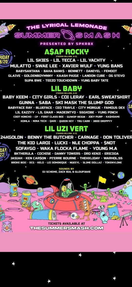 Summer Smash Music Fest Four 3 Day Wrist Bands Chicago IL
