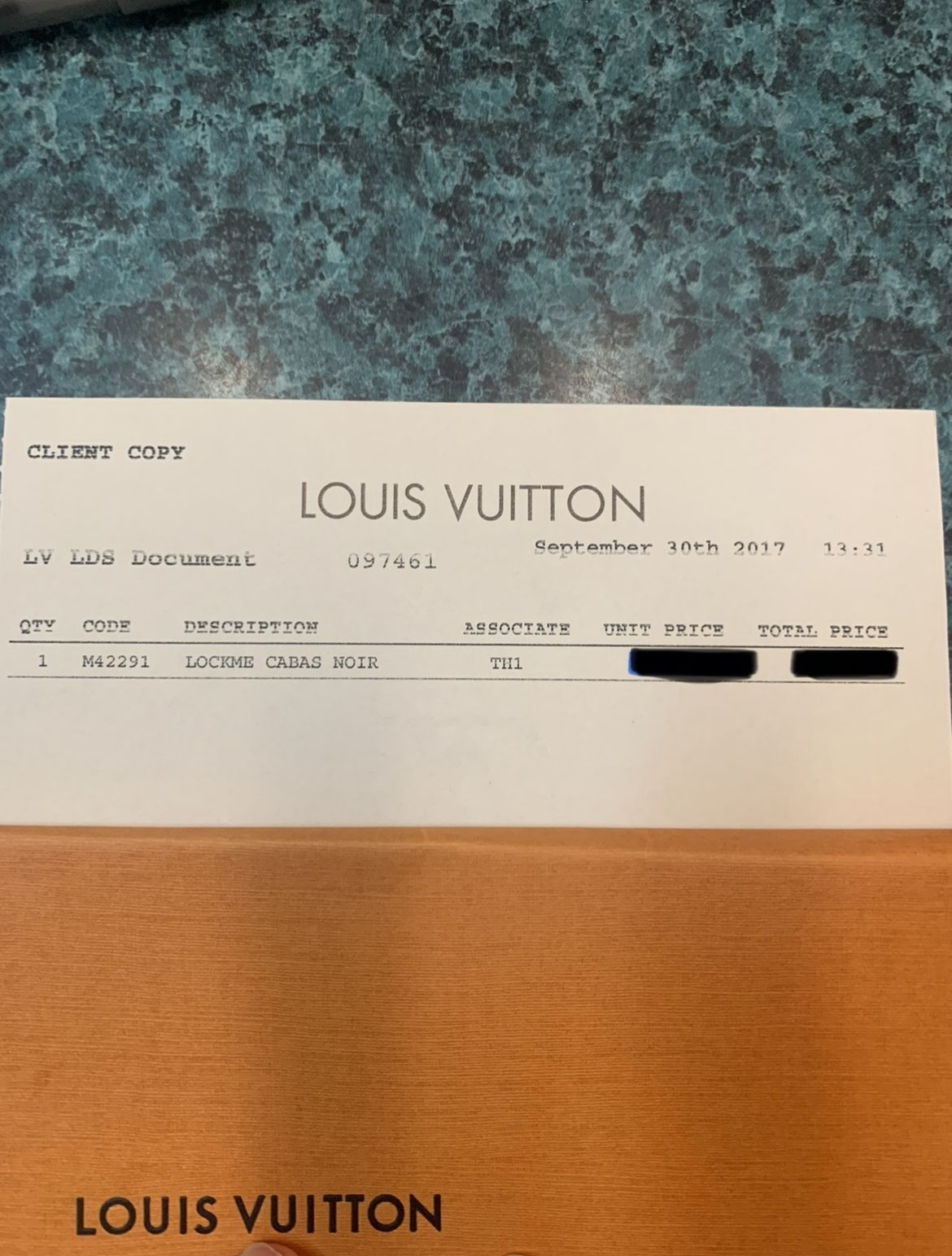 Louis Vuitton Tote lockme cabas noir