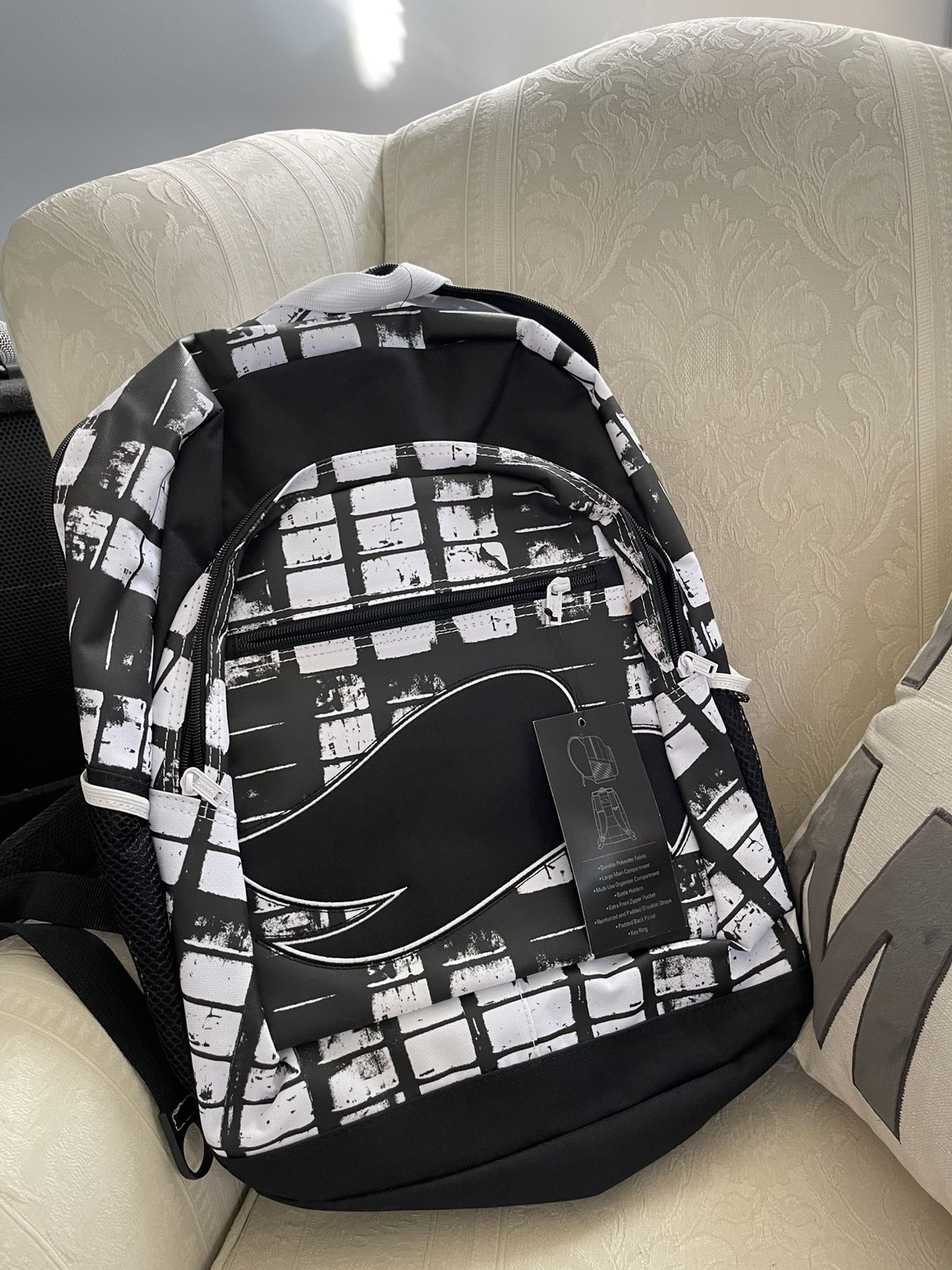 Black And White Tony Hawk Backpack