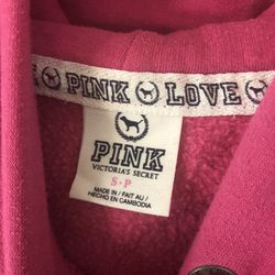 Cute VS Pink Jacket /Hoodie Size S Thumbnail