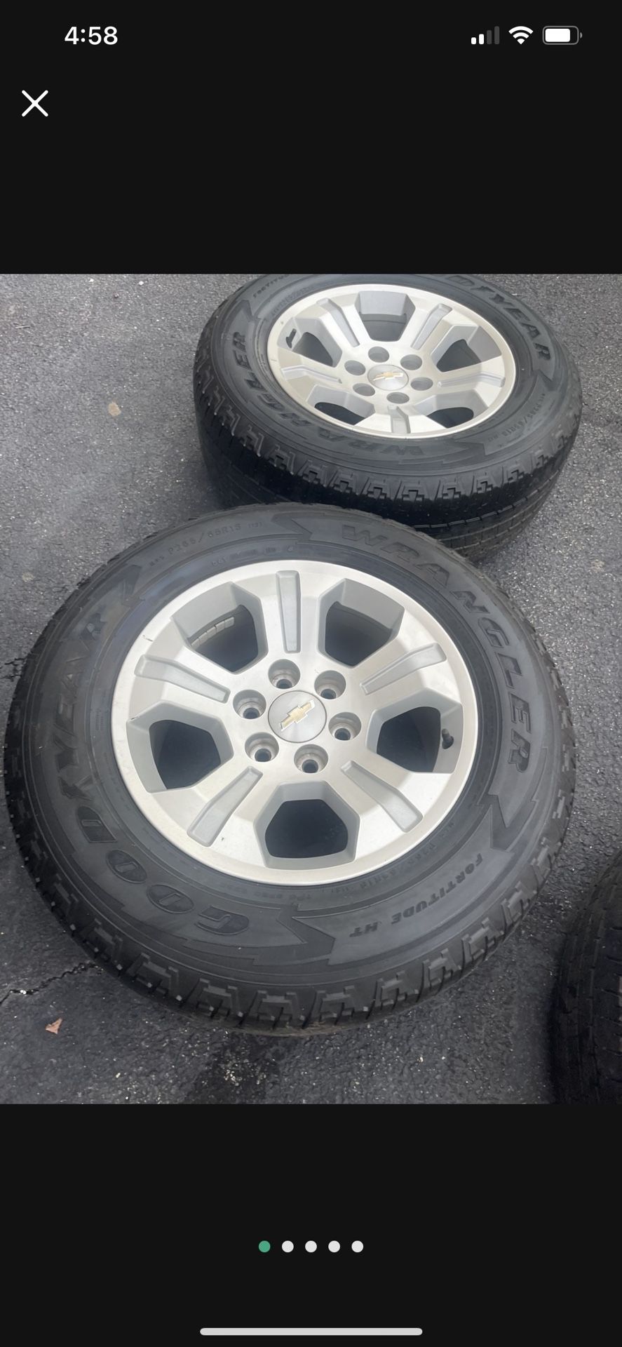 2018 Silverado Wheels 6x139.7 
