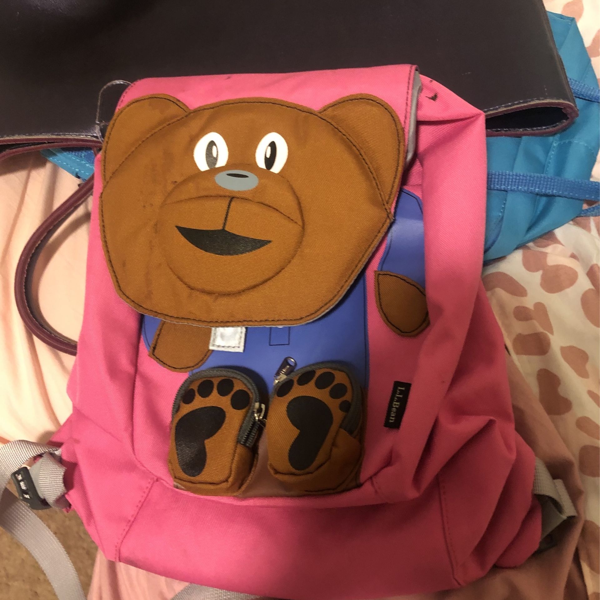 Pink Bear Backpack