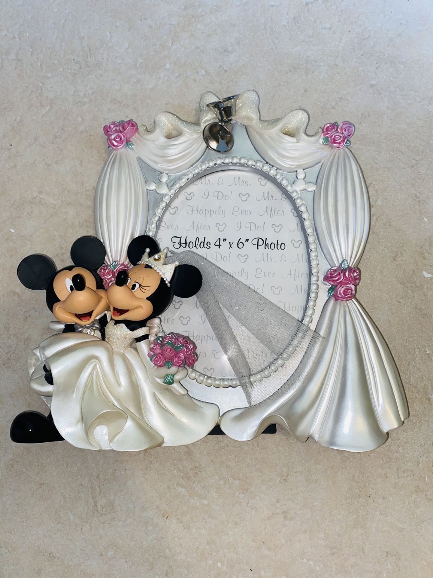 Disney Parks Exclusive Mickey Minnie Wedding Frame 3D 4" x 6