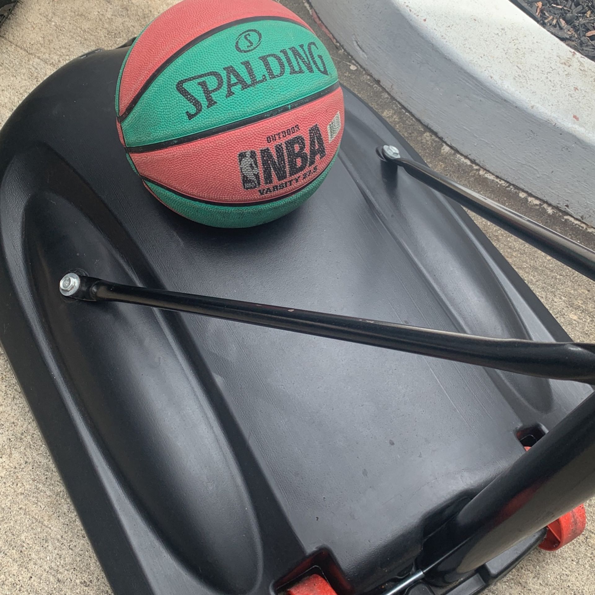 Basketball Hoop With Basketball