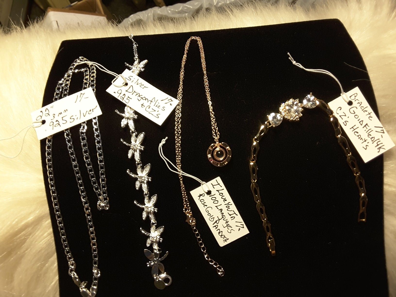 Chain SOLD/RoseGold Necklace/Silver Braclete/Gold Bracelet 17ea