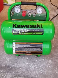 Kawasaki compressor twin tank 5 gallon for Sale in Orlando, FL - OfferUp
