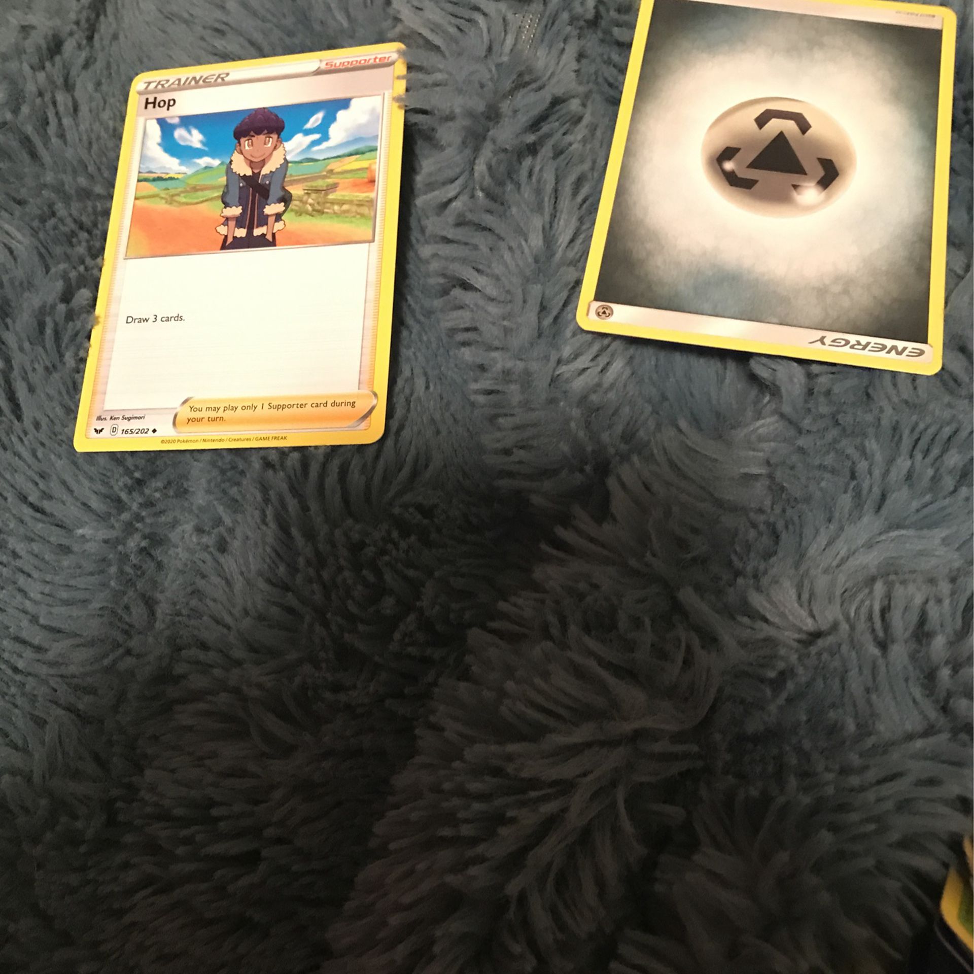 Pokémon card energies and trainers