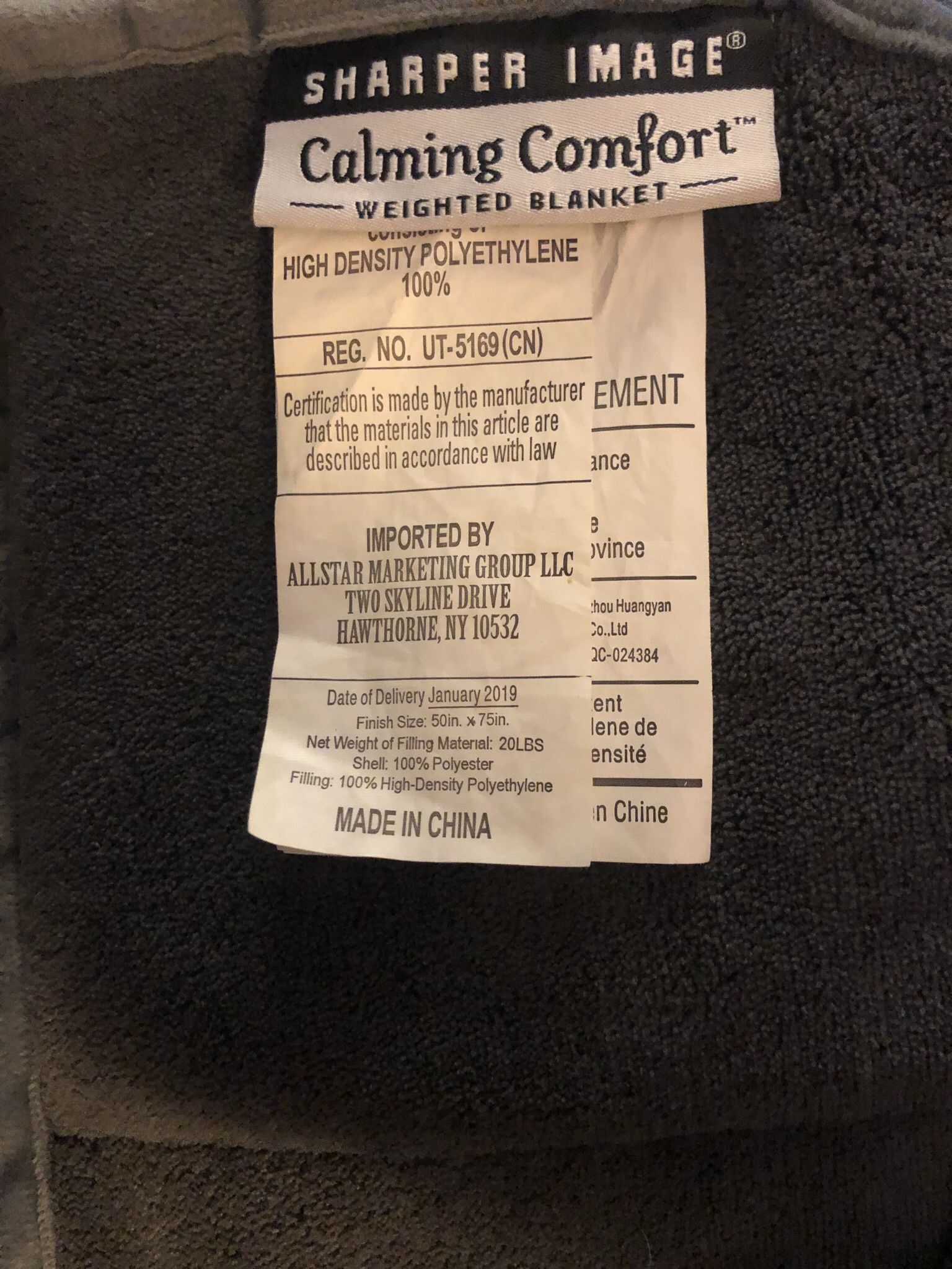 Weighted Blanket By Sharper Image Calming Comfort