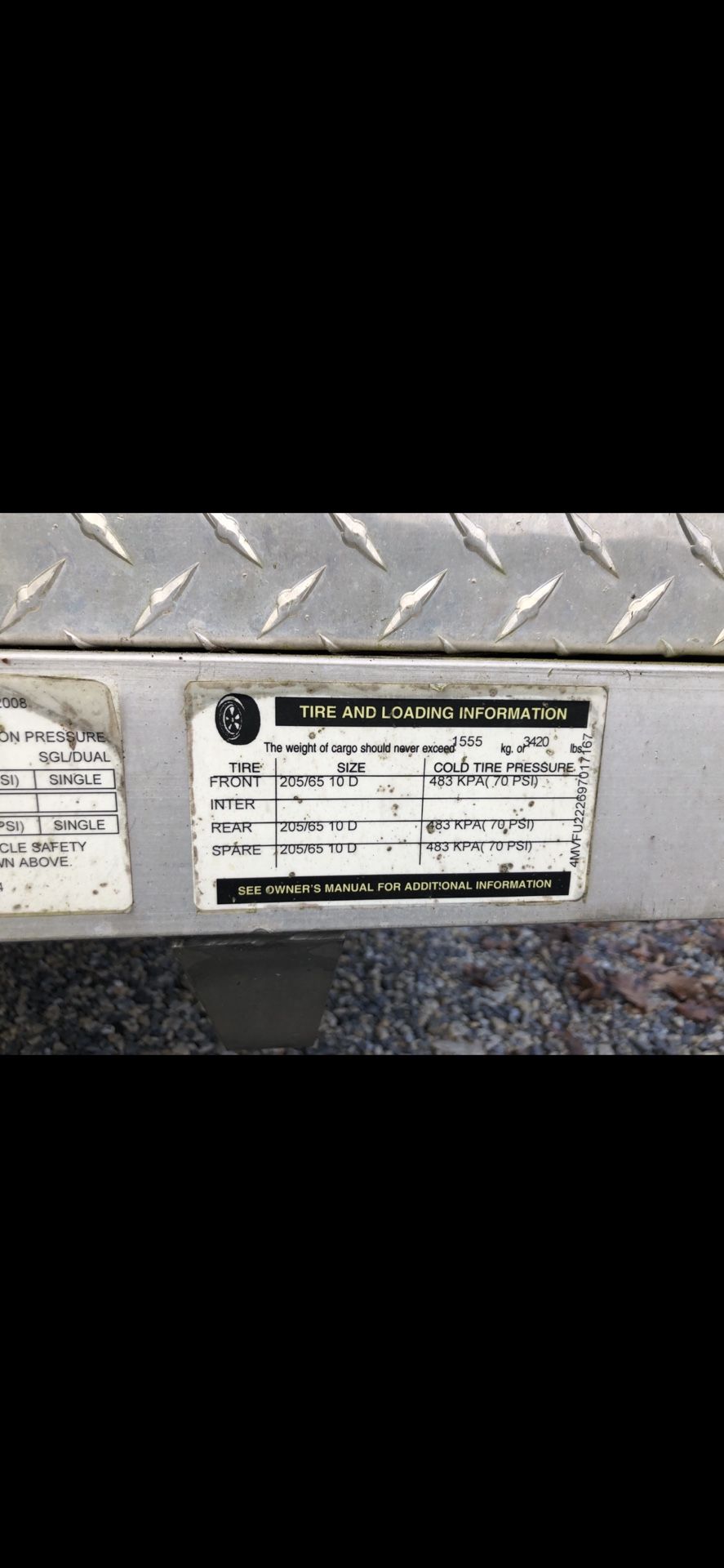 8 1/2 by 22 1/2 long four wheeler trailer