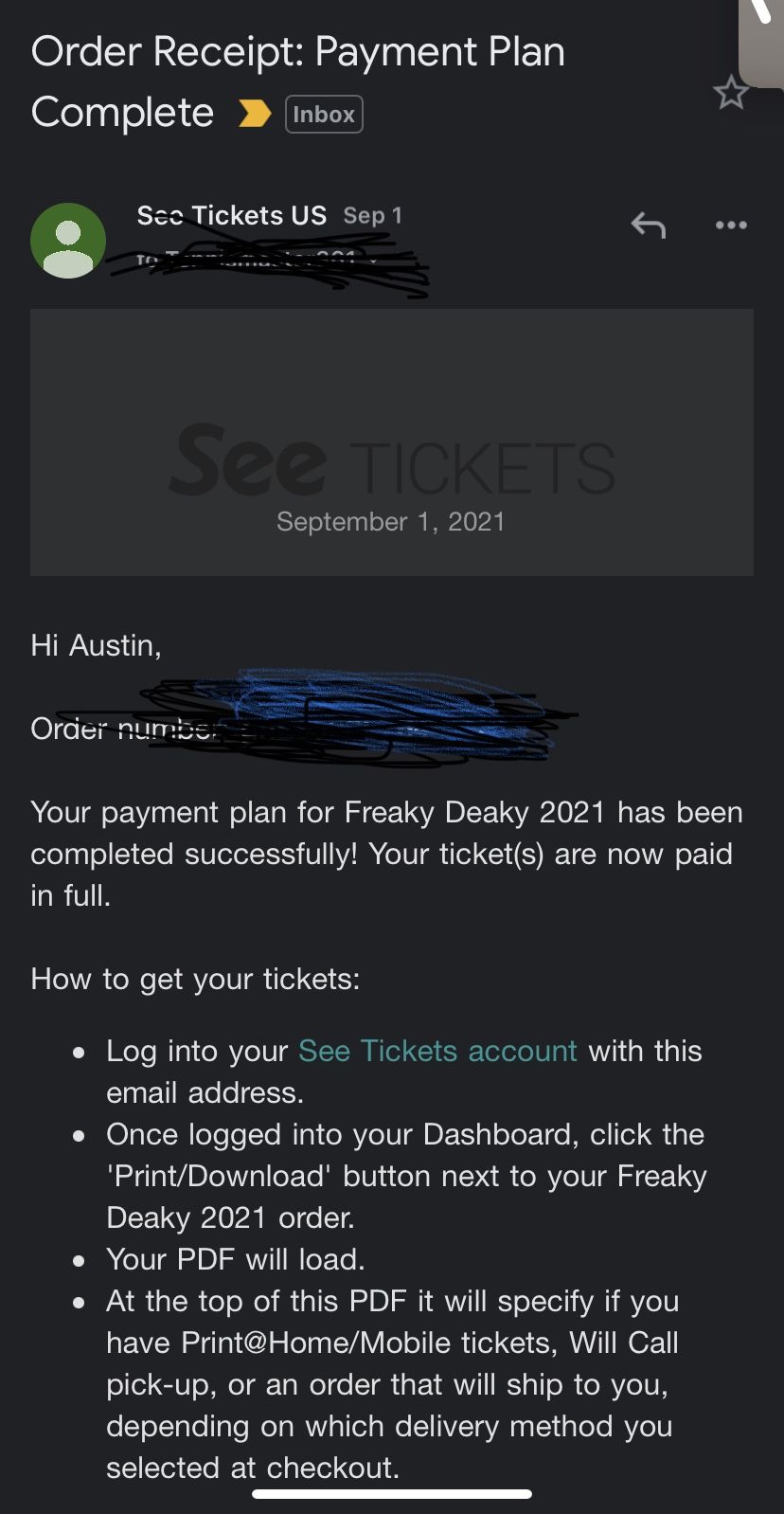 Edm Ticket!