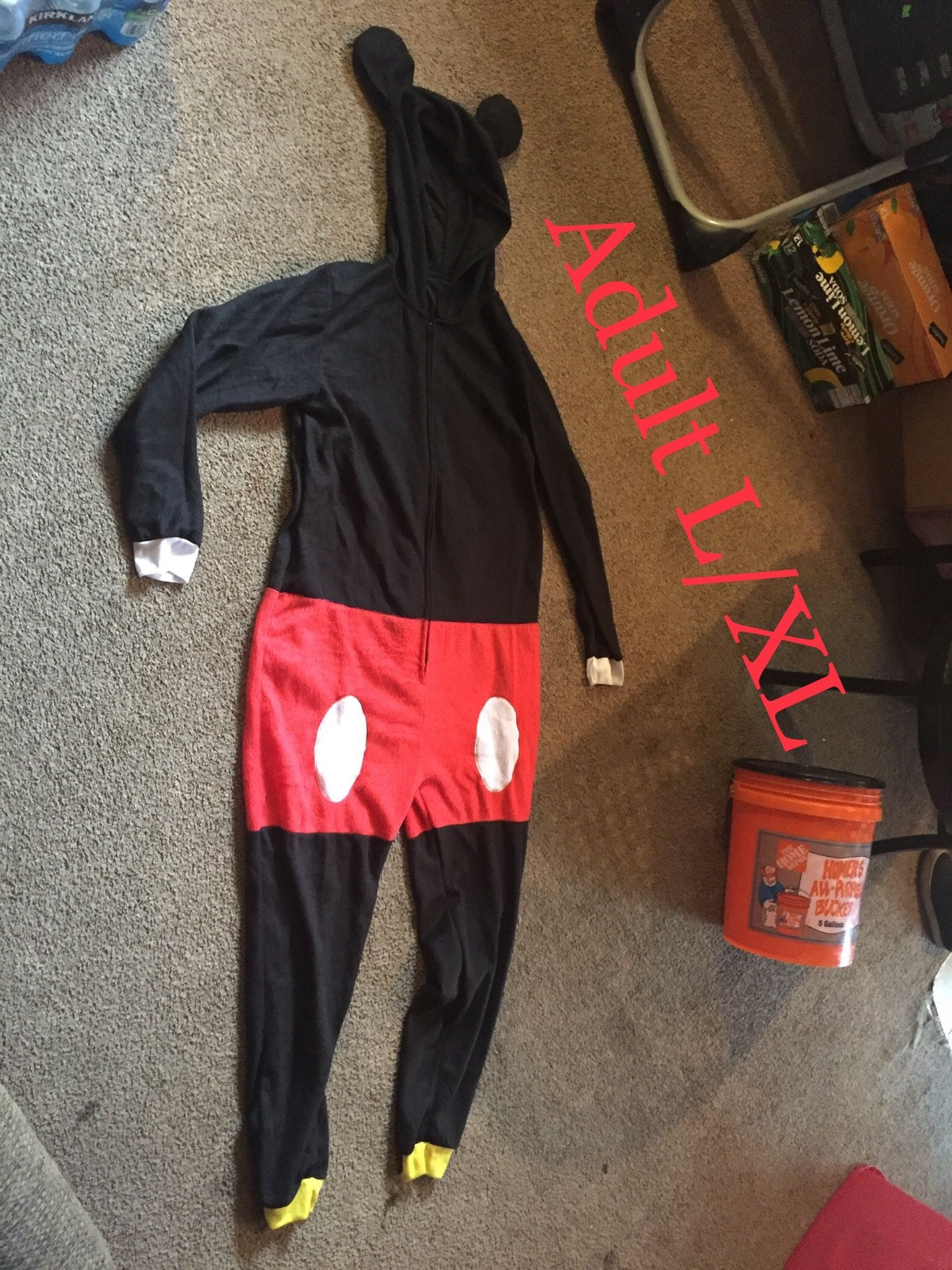 $40 firm each!! 1 Mickey mouse and 1 Ted 2 warm adult costume/pajamas. $40 each or both for $70. CASH ONLY!
