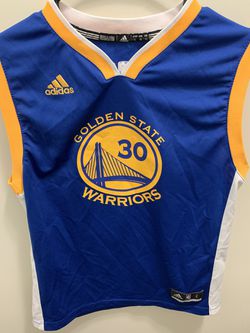 Golden State Warriors Steph Curry Adidas Youth Jersey Size Large   Thumbnail