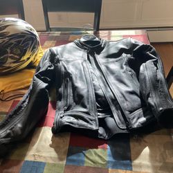 Womans Riding Leather Jacket With Protectors Thumbnail