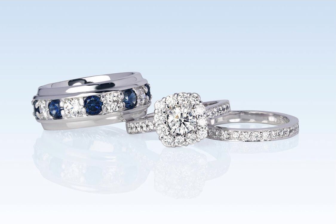 Australian Crafted Wedding Bands Set