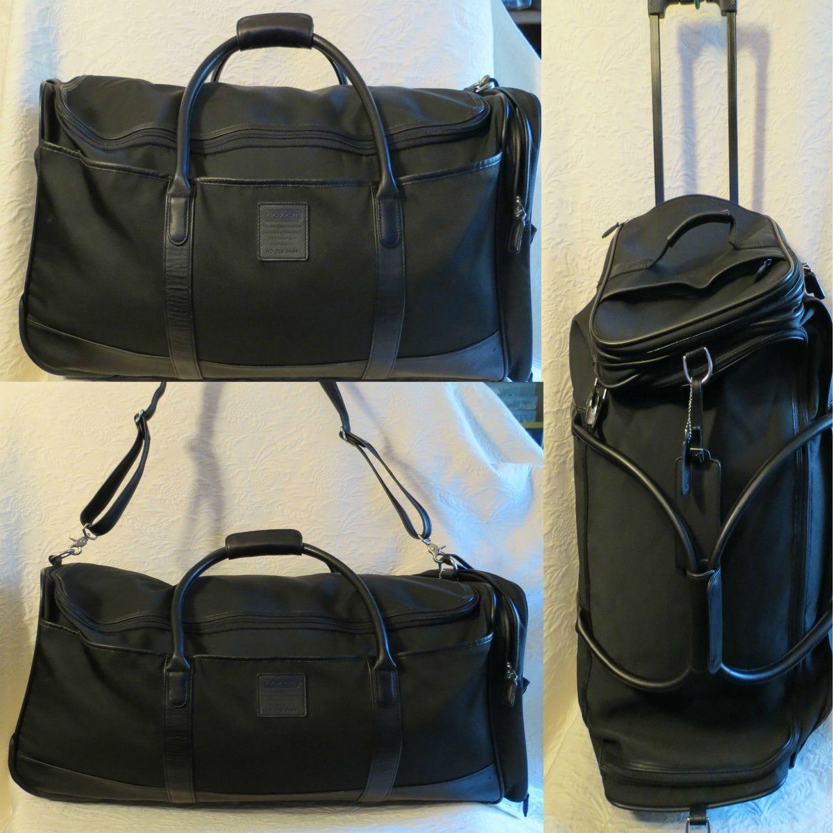 Greece Coach Rolling Duffle Bag
