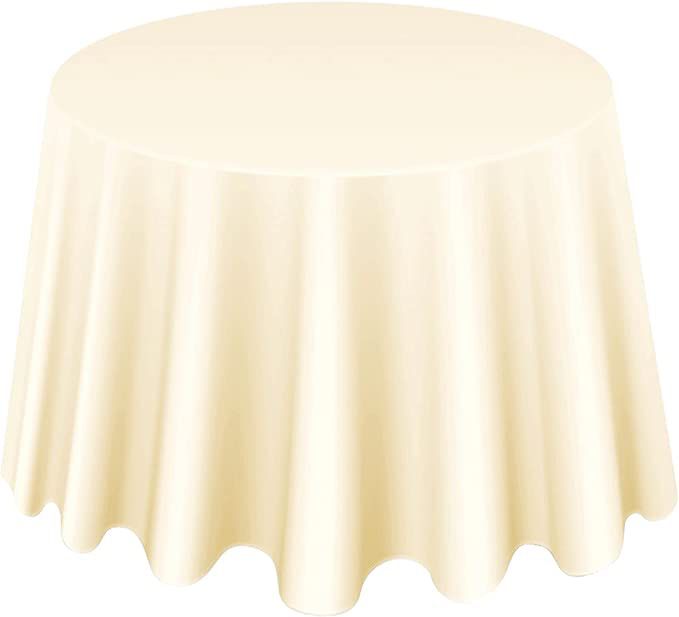 Ivory Polyester Tablecloths - Great For Wedding or Event!